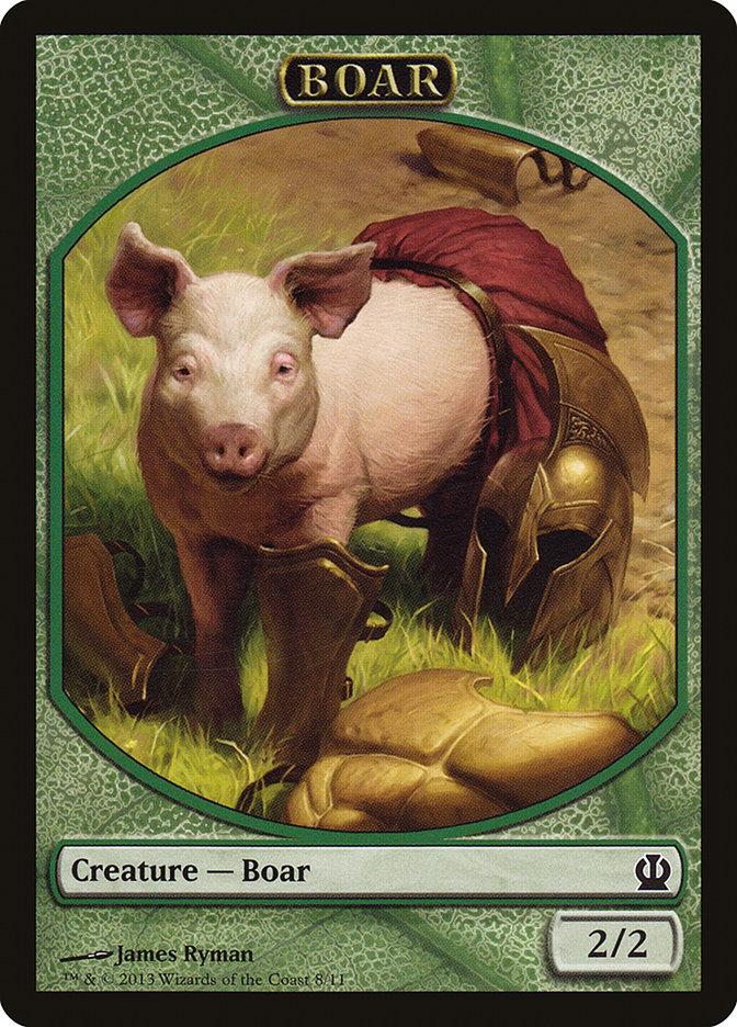 Boar Token [Theros Tokens] | I Want That Stuff Brandon