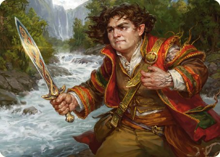 Frodo Baggins Art Card (16/81) [The Lord of the Rings: Tales of Middle-earth Art Series] | I Want That Stuff Brandon
