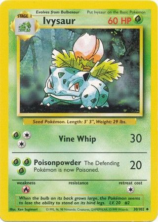 Ivysaur (30/102) [Base Set Unlimited] | I Want That Stuff Brandon