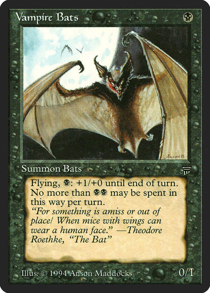 Vampire Bats [Legends] | I Want That Stuff Brandon