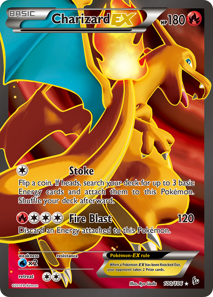 Charizard EX (100/106) [XY: Flashfire] | I Want That Stuff Brandon