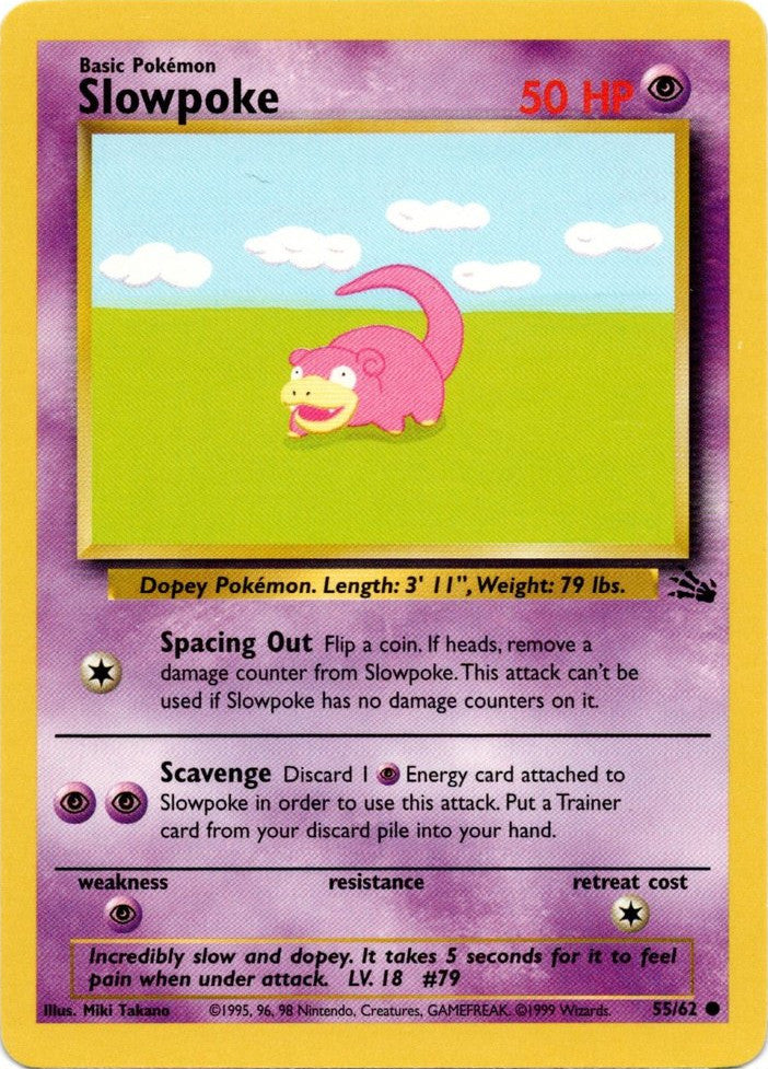 Slowpoke (55/62) [Fossil Unlimited] | I Want That Stuff Brandon