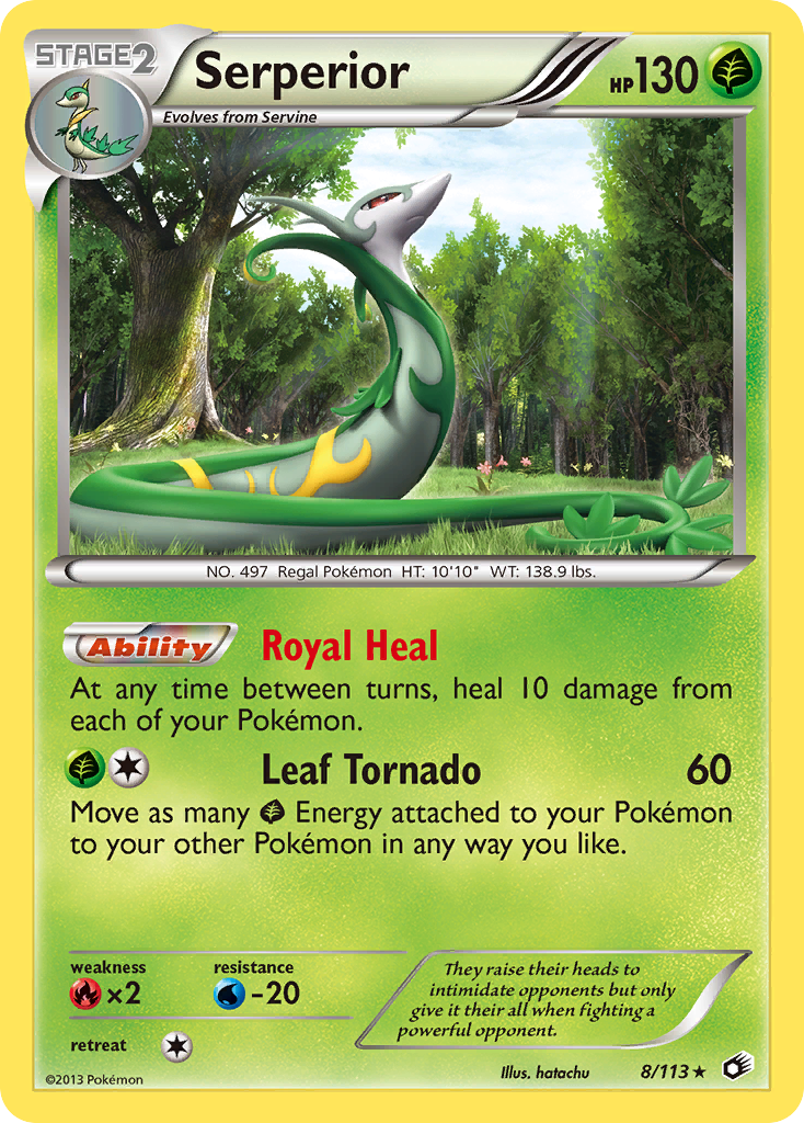 Serperior (8/113) [Black & White: Legendary Treasures] | I Want That Stuff Brandon