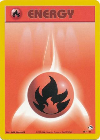 Fire Energy (107/111) [Neo Genesis Unlimited] | I Want That Stuff Brandon