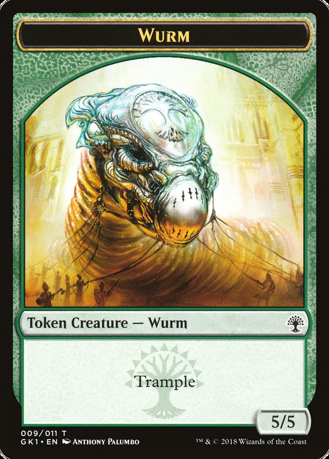 Wurm // Saproling Double-Sided Token [Guilds of Ravnica Guild Kit Tokens] | I Want That Stuff Brandon