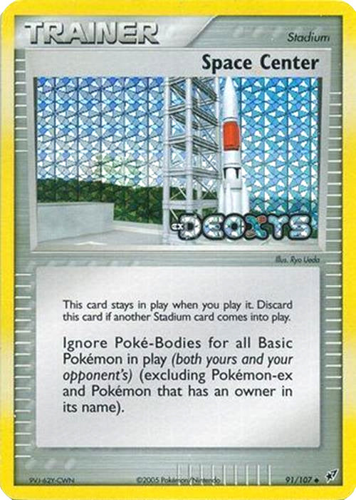Space Center (91/107) (Stamped) [EX: Deoxys] | I Want That Stuff Brandon
