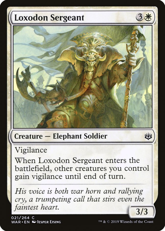 Loxodon Sergeant [War of the Spark] | I Want That Stuff Brandon