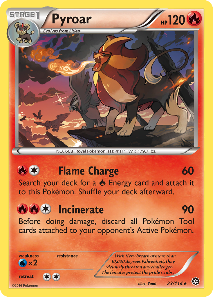 Pyroar (23/114) [XY: Steam Siege] | I Want That Stuff Brandon