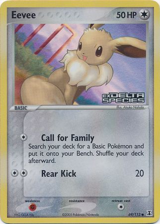 Eevee (69/113) (Stamped) [EX: Delta Species] | I Want That Stuff Brandon