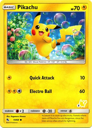 Pikachu (19/68) (Pikachu Stamp #2) [Battle Academy 2020] | I Want That Stuff Brandon