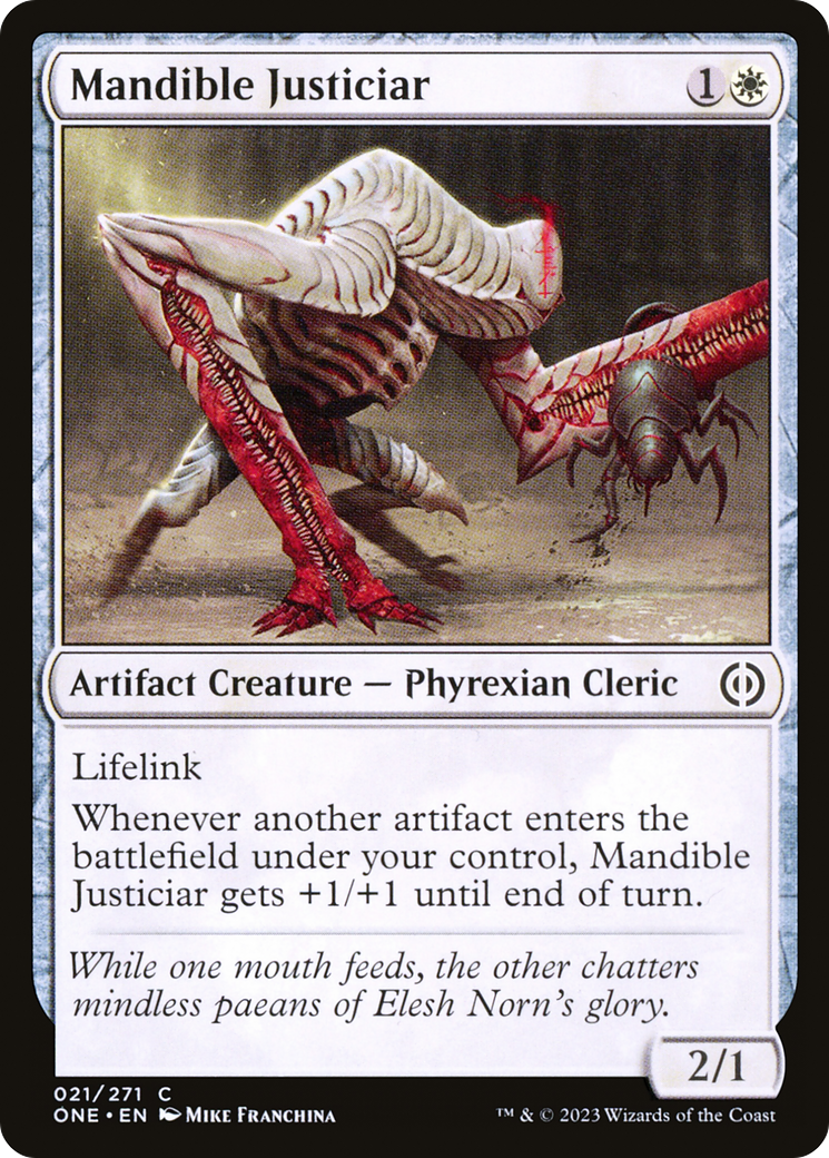 Mandible Justiciar [Phyrexia: All Will Be One] | I Want That Stuff Brandon
