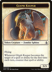 Glyph Keeper // Warrior Double-Sided Token [Amonkhet Tokens] | I Want That Stuff Brandon