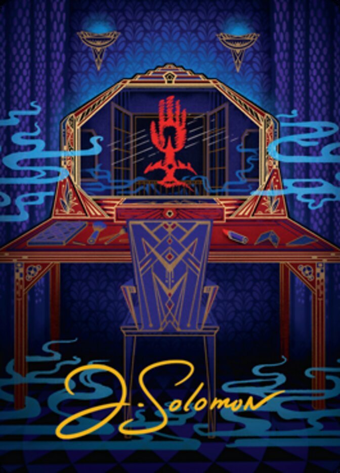 Obscura Charm Art Card (Gold-Stamped Signature) [Streets of New Capenna Art Series] | I Want That Stuff Brandon