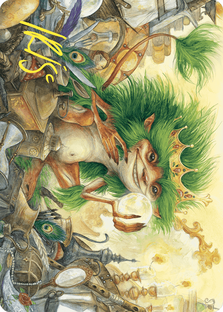 Knickknack Ouphe Art Card (Gold-Stamped Signature) [Wilds of Eldraine Art Series] | I Want That Stuff Brandon