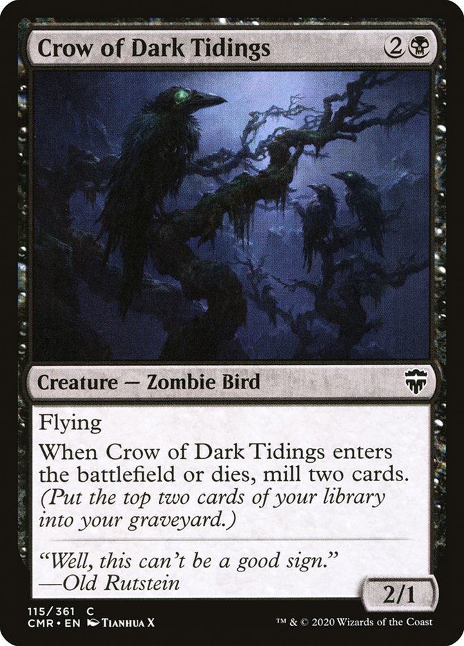 Crow of Dark Tidings [Commander Legends] | I Want That Stuff Brandon