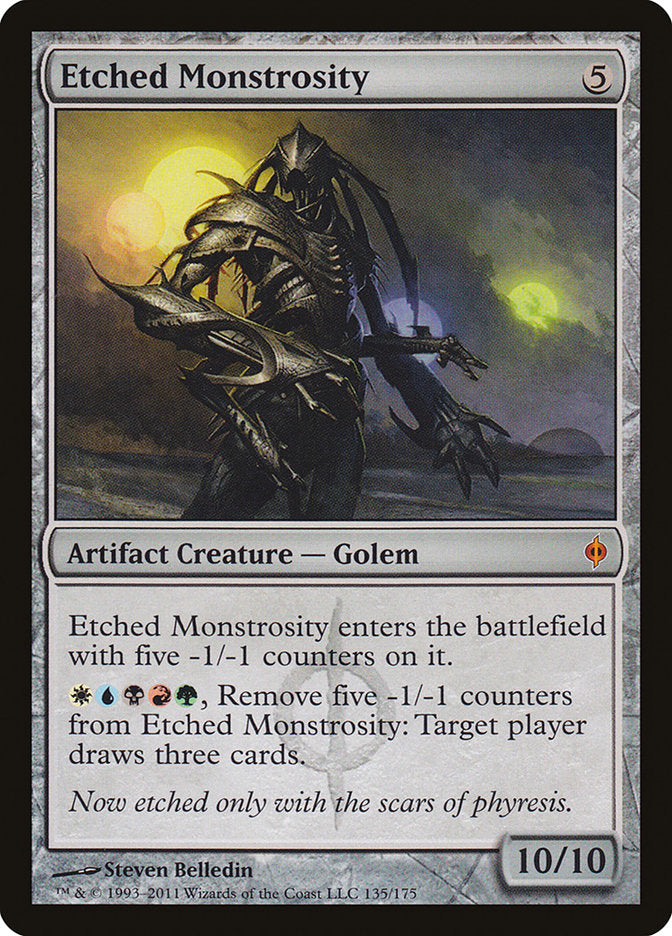 Etched Monstrosity [New Phyrexia] | I Want That Stuff Brandon