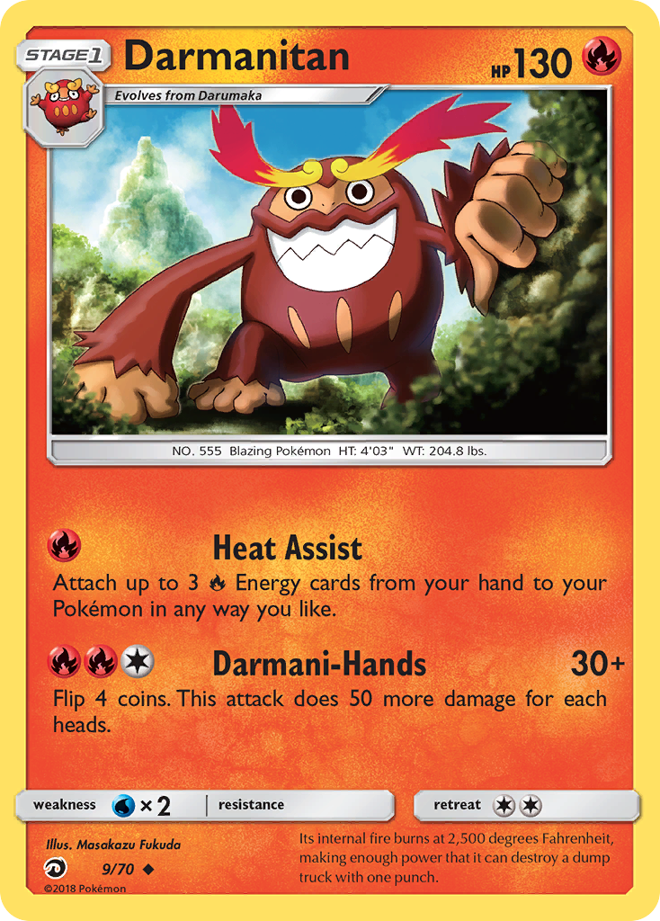 Darmanitan (9/70) [Sun & Moon: Dragon Majesty] | I Want That Stuff Brandon