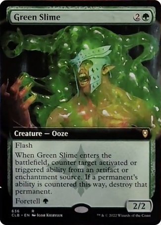 Green Slime (Extended Art) [Commander Legends: Battle for Baldur's Gate] | I Want That Stuff Brandon