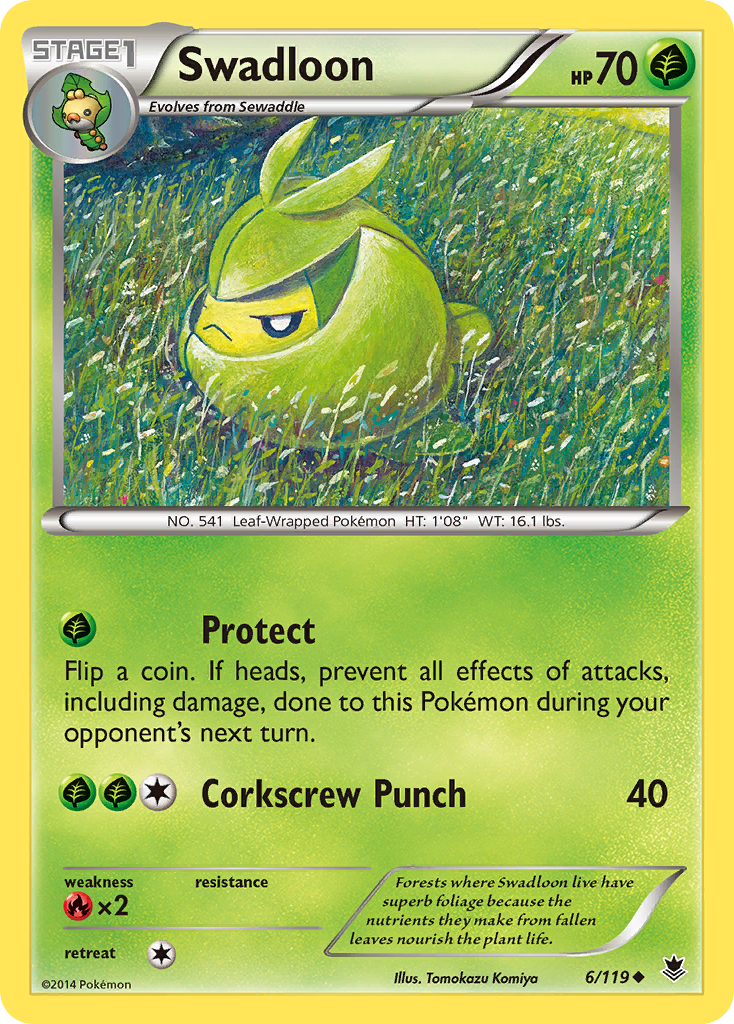 Swadloon (6/119) [XY: Phantom Forces] | I Want That Stuff Brandon