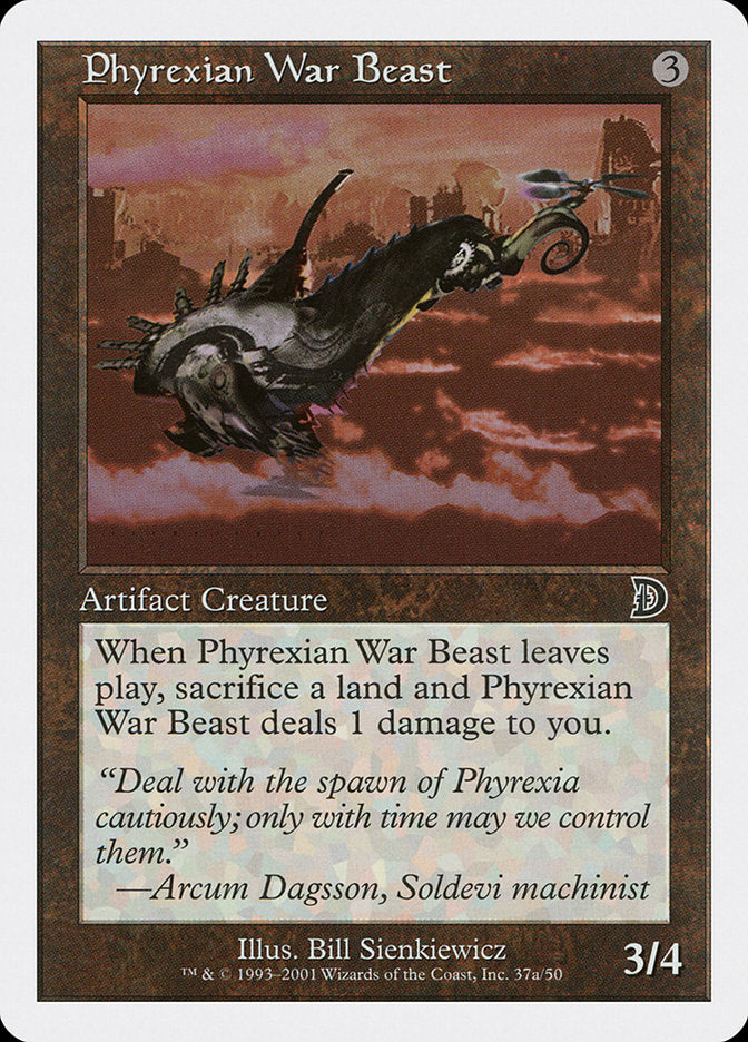 Phyrexian War Beast (Signature on Left) [Deckmasters] | I Want That Stuff Brandon