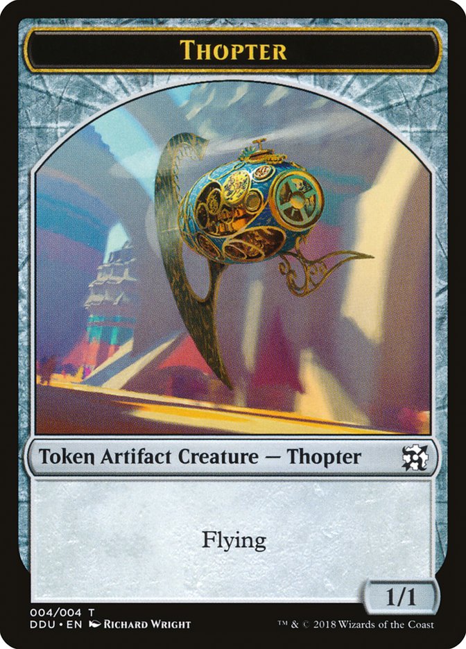 Thopter Token (004/004) [Duel Decks: Elves vs. Inventors Tokens] | I Want That Stuff Brandon