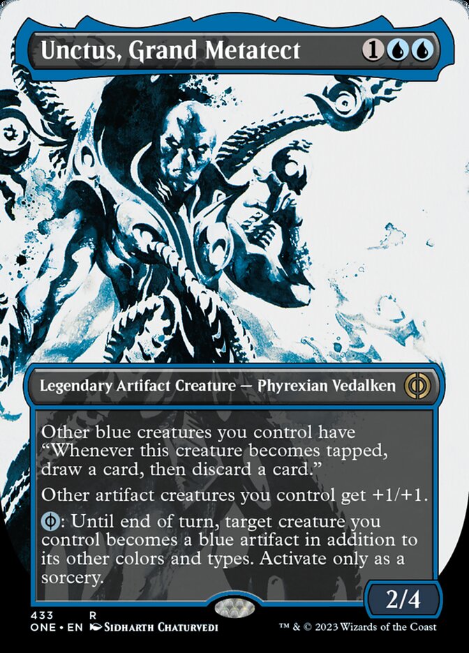 Unctus, Grand Metatect (Borderless Ichor Step-and-Compleat Foil) [Phyrexia: All Will Be One] | I Want That Stuff Brandon