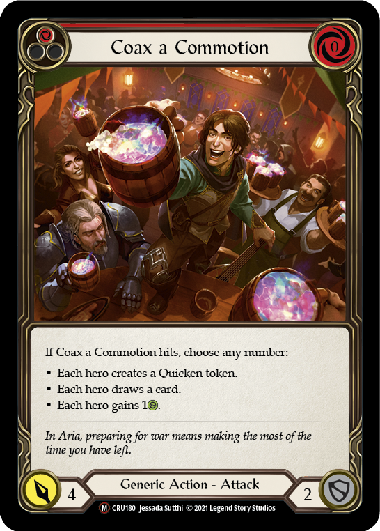 Coax a Commotion (Rainbow Foil) [CRU180-RF] Unlimited Rainbow Foil | I Want That Stuff Brandon
