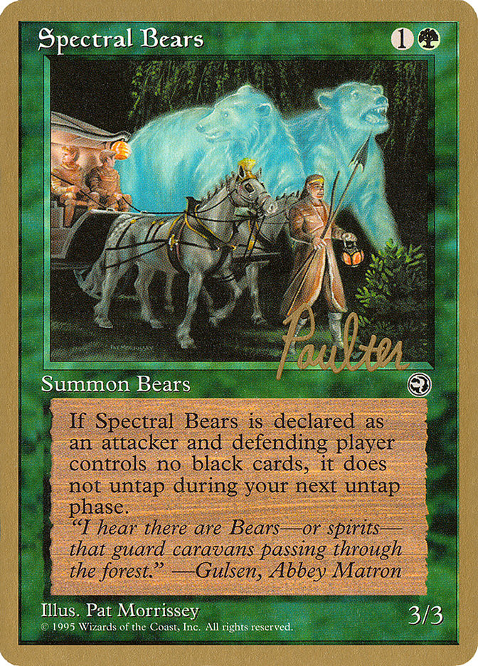 Spectral Bears (Preston Poulter) [Pro Tour Collector Set] | I Want That Stuff Brandon