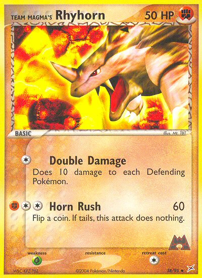 Team Magma's Rhyhorn (38/95) [EX: Team Magma vs Team Aqua] | I Want That Stuff Brandon