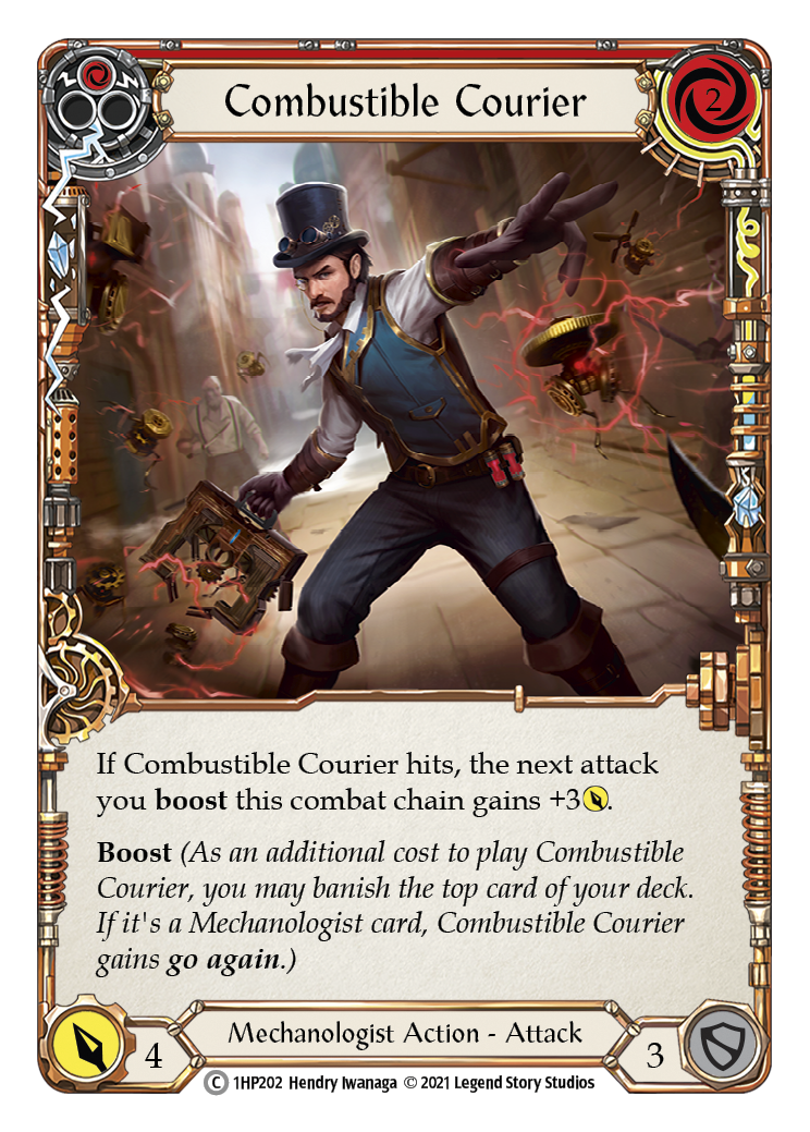 Combustible Courier (Red) [1HP202] | I Want That Stuff Brandon