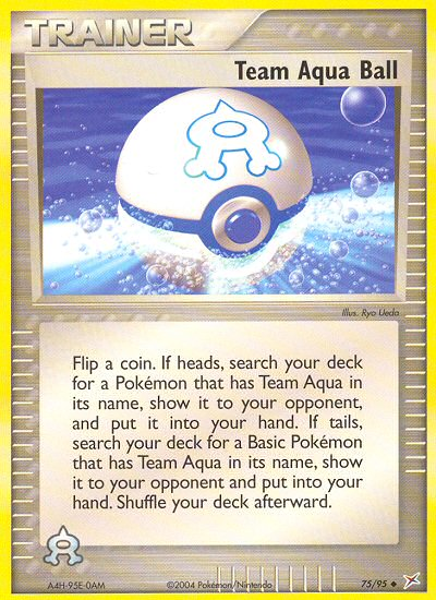Team Aqua Ball (75/95) [EX: Team Magma vs Team Aqua] | I Want That Stuff Brandon