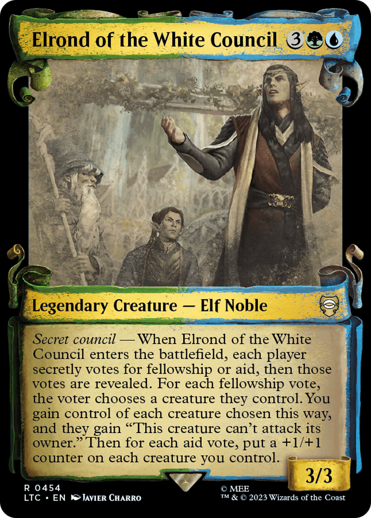 Elrond of the White Council [The Lord of the Rings: Tales of Middle-Earth Commander Showcase Scrolls] | I Want That Stuff Brandon