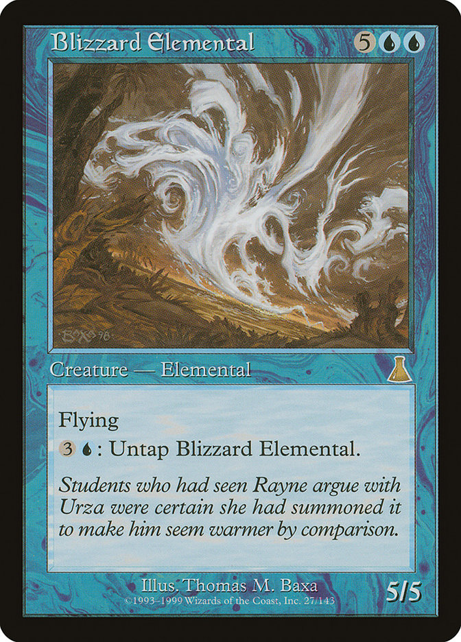 Blizzard Elemental [Urza's Destiny] | I Want That Stuff Brandon