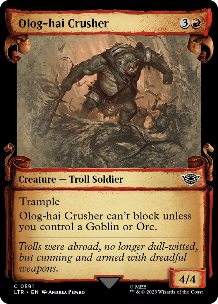 Olog-Hai Crusher [The Lord of the Rings: Tales of Middle-Earth Showcase Scrolls] | I Want That Stuff Brandon