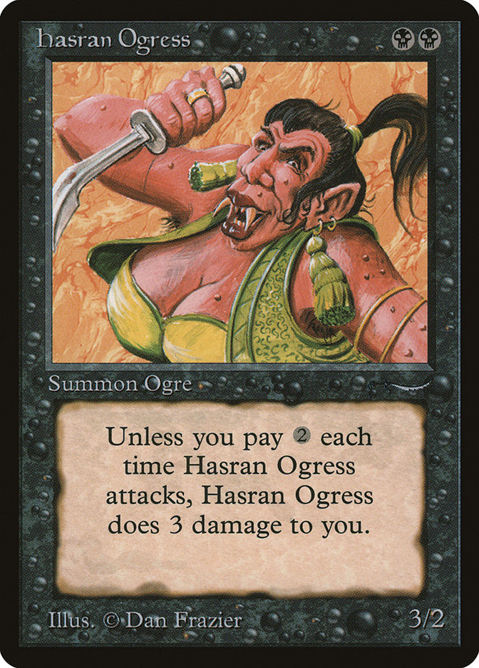 Hasran Ogress (Dark Mana Cost) [Arabian Nights] | I Want That Stuff Brandon