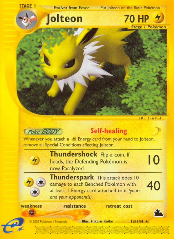 Jolteon (13/144) [Skyridge] | I Want That Stuff Brandon