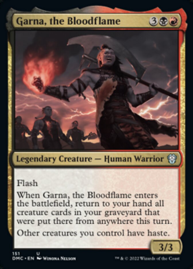 Garna, the Bloodflame [Dominaria United Commander] | I Want That Stuff Brandon