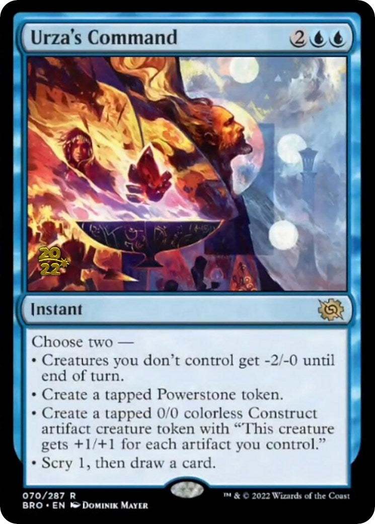 Urza's Command [The Brothers' War Prerelease Promos] | I Want That Stuff Brandon