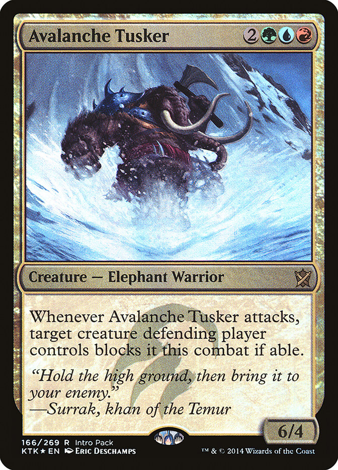 Avalanche Tusker (Intro Pack) [Khans of Tarkir Promos] | I Want That Stuff Brandon