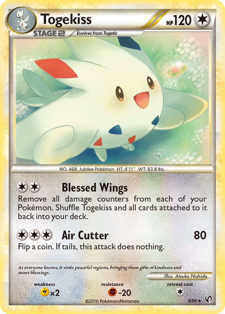 Togekiss (9/90) (Theme Deck Exclusive) [HeartGold & SoulSilver: Undaunted] | I Want That Stuff Brandon