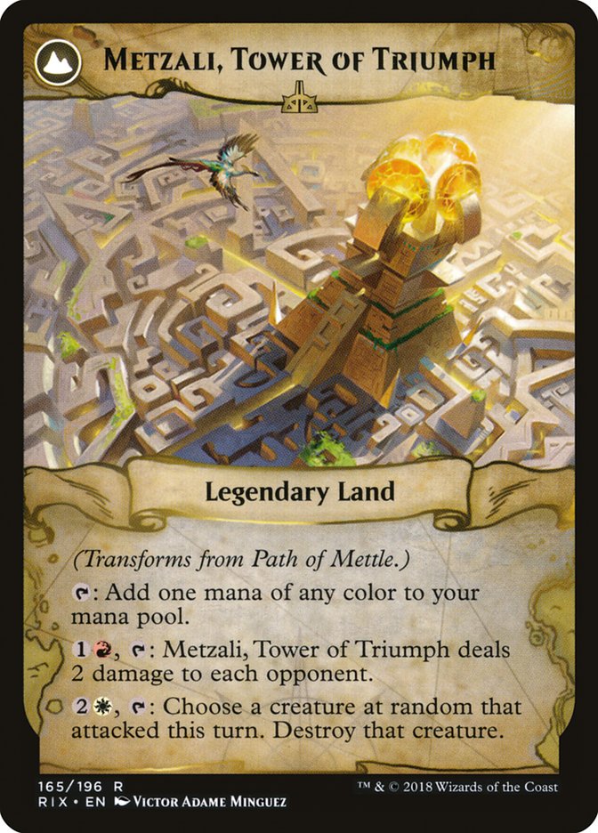 Path of Mettle // Metzali, Tower of Triumph [Rivals of Ixalan] | I Want That Stuff Brandon