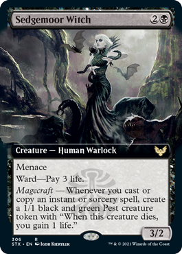 Sedgemoor Witch (Extended Art) [Strixhaven: School of Mages] | I Want That Stuff Brandon