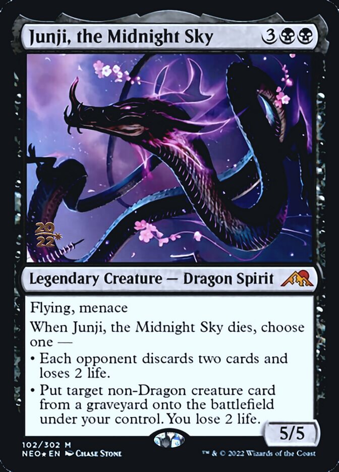 Junji, the Midnight Sky [Kamigawa: Neon Dynasty Prerelease Promos] | I Want That Stuff Brandon