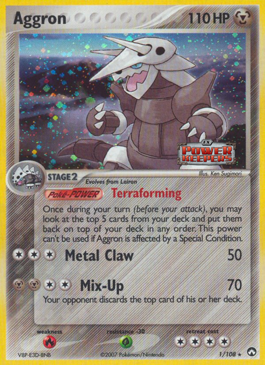 Aggron (1/108) (Stamped) [EX: Power Keepers] | I Want That Stuff Brandon