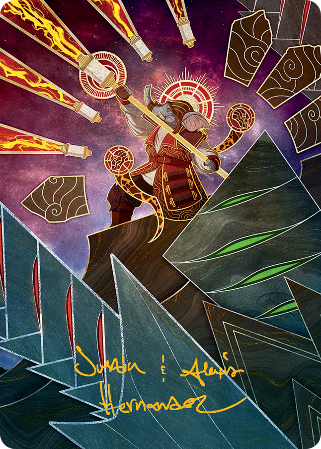 Quintorius, Loremaster Art Card (63) (Gold-Stamped Signature) [March of the Machine Art Series] | I Want That Stuff Brandon