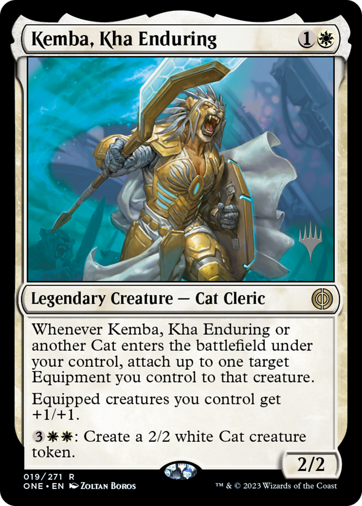 Kemba, Kha Enduring (Promo Pack) [Phyrexia: All Will Be One Promos] | I Want That Stuff Brandon