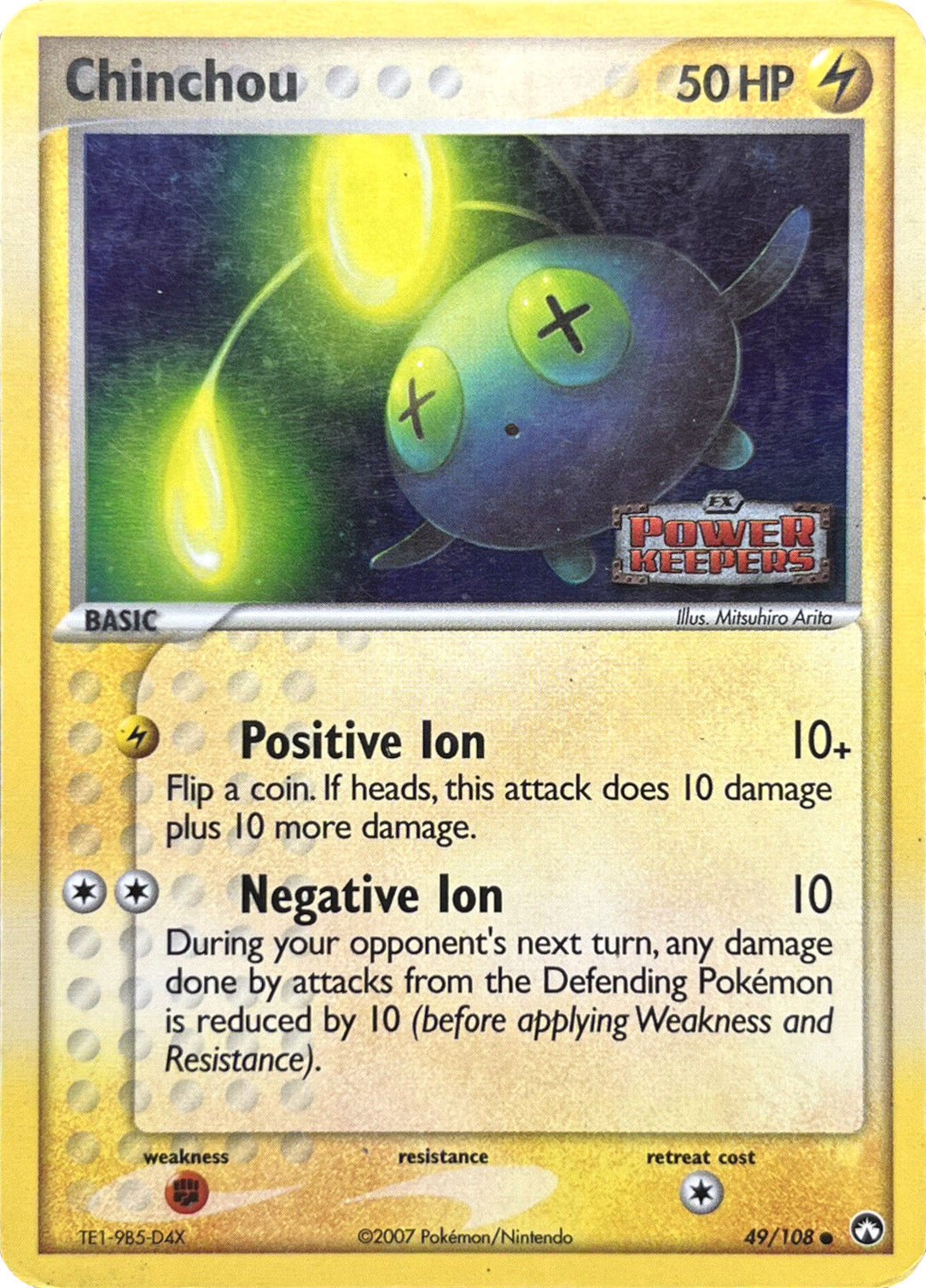 Chinchou (49/108) (Stamped) [EX: Power Keepers] | I Want That Stuff Brandon