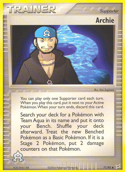 Archie (71/95) [EX: Team Magma vs Team Aqua] | I Want That Stuff Brandon