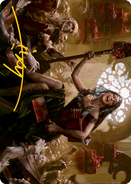 Gisa, Glorious Resurrector Art Card (Gold-Stamped Signature) [Innistrad: Midnight Hunt Art Series] | I Want That Stuff Brandon