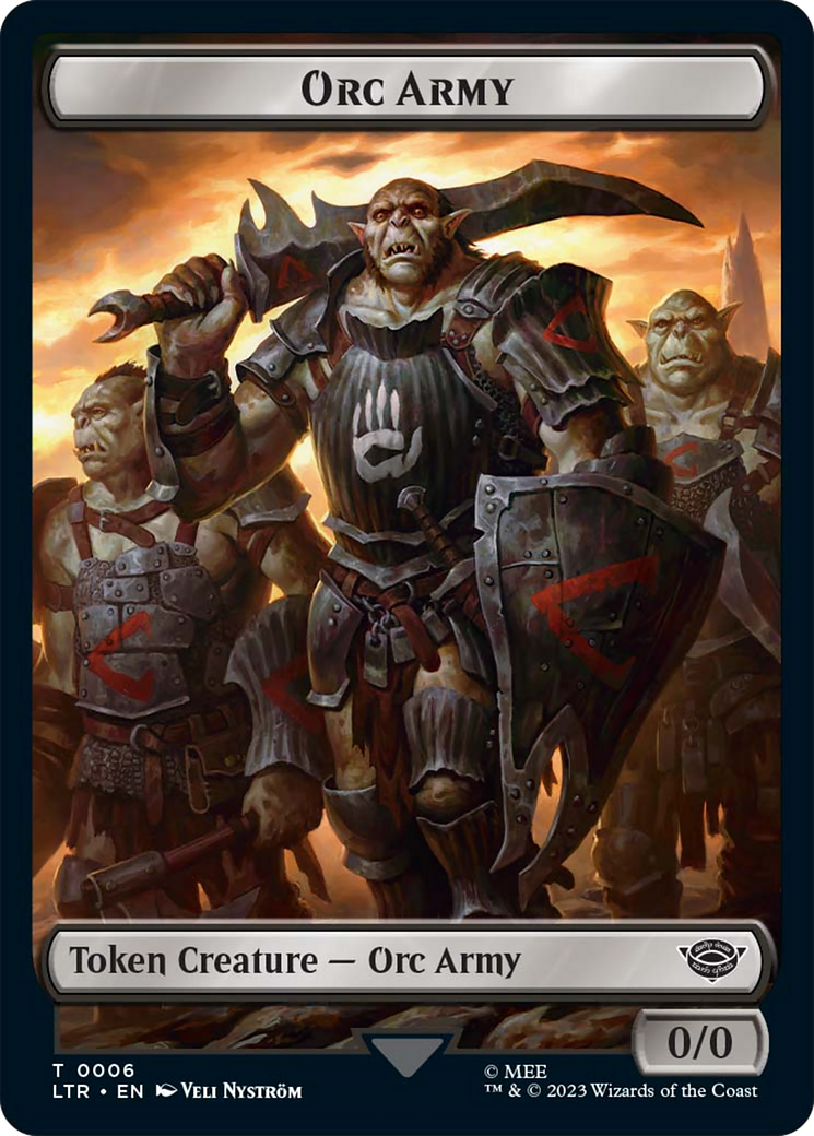 Food (10) // Orc Army (06) Double-Sided Token [The Lord of the Rings: Tales of Middle-Earth Tokens] | I Want That Stuff Brandon